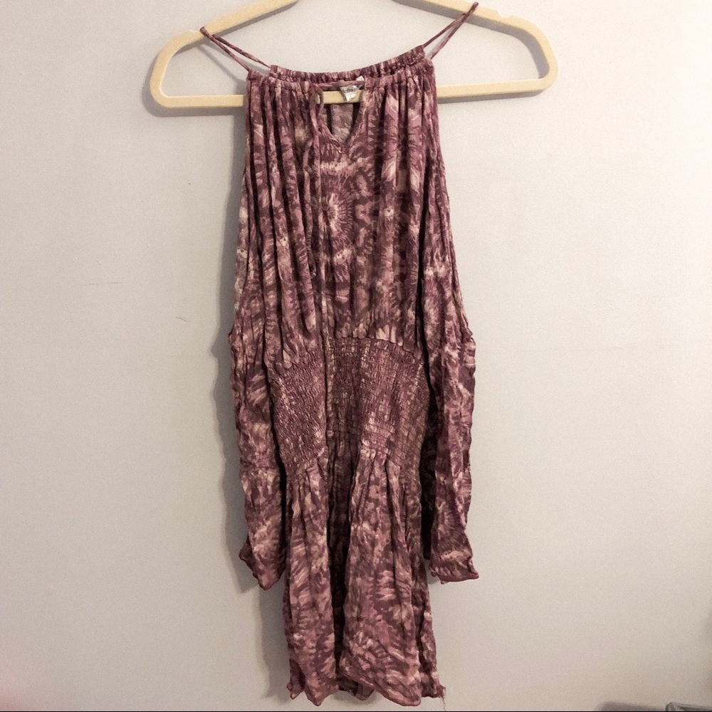 Charlotte Ruse Tie-Dye Cold Shoulder Dress